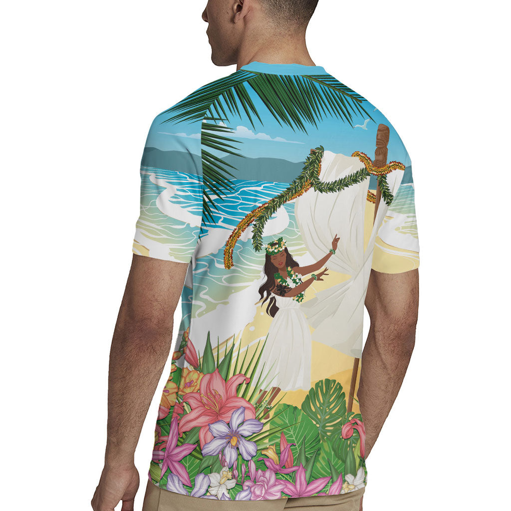 Aloha Hawaii Makahiki Hula Dance Rugby Jersey Beach Scenery LT7 - Polynesian Pride