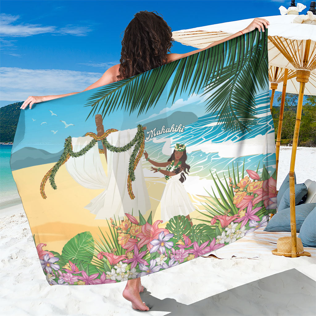 Aloha Hawaii Makahiki Hula Dance Sarong Beach Scenery LT7 One Size 44 x 66 inches Multicolor - Polynesian Pride