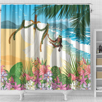 Aloha Hawaii Makahiki Hula Dance Shower Curtain Beach Scenery LT7 - Polynesian Pride
