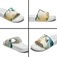 Aloha Hawaii Makahiki Hula Dance Slide Sandals Beach Scenery LT7 - Polynesian Pride