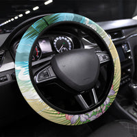 Aloha Hawaii Makahiki Hula Dance Steering Wheel Cover Beach Scenery