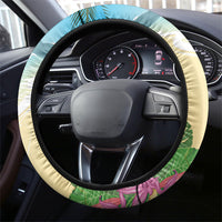 Aloha Hawaii Makahiki Hula Dance Steering Wheel Cover Beach Scenery