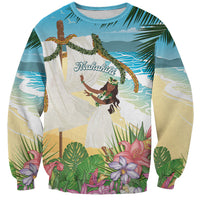 Aloha Hawaii Makahiki Hula Dance Sweatshirt Beach Scenery LT7 Unisex Multicolor - Polynesian Pride