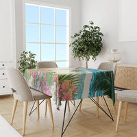 Aloha Hawaii Makahiki Hula Dance Tablecloth Beach Scenery