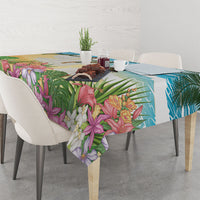 Aloha Hawaii Makahiki Hula Dance Tablecloth Beach Scenery