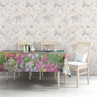 Aloha Hawaii Makahiki Hula Dance Tablecloth Beach Scenery