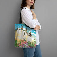 Aloha Hawaii Makahiki Hula Dance Tote Bag Beach Scenery
