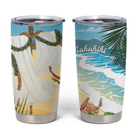 Aloha Hawaii Makahiki Hula Dance Tumbler Cup Beach Scenery