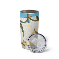 Aloha Hawaii Makahiki Hula Dance Tumbler Cup Beach Scenery