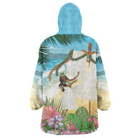 Aloha Hawaii Makahiki Hula Dance Wearable Blanket Hoodie Beach Scenery