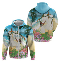 Aloha Hawaii Makahiki Hula Dance Zip Hoodie Beach Scenery