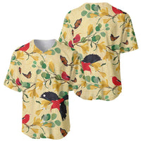 Aloha Hawaii Baseball Jersey I'iwi on Mamane Pastel Cream LT7 - Polynesian Pride