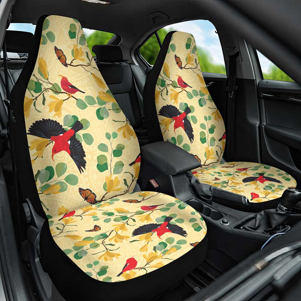 Aloha Hawaii Car Seat Cover I'iwi on Mamane Pastel Cream LT7 One Size Light Yellow - Polynesian Pride