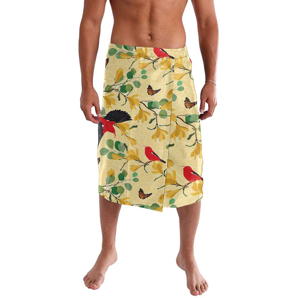Aloha Hawaii Lavalava I'iwi on Mamane Pastel Cream LT7 Light Yellow - Polynesian Pride