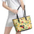 Aloha Hawaii Leather Tote Bag I'iwi on Mamane Pastel Cream