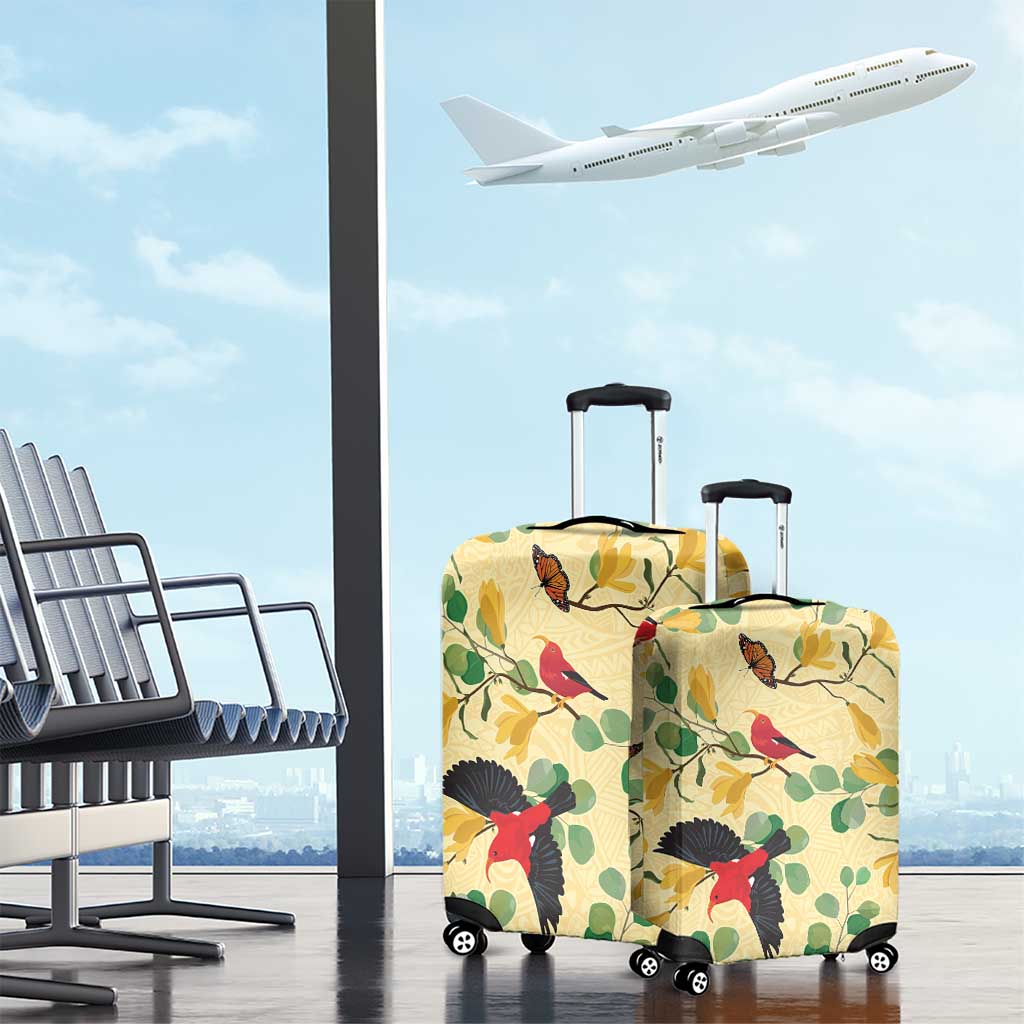 Aloha Hawaii Luggage Cover I'iwi on Mamane Pastel Cream LT7 - Polynesian Pride