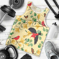 Aloha Hawaii Men Tank Top I'iwi on Mamane Pastel Cream LT7 - Polynesian Pride