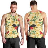 Aloha Hawaii Men Tank Top I'iwi on Mamane Pastel Cream LT7 - Polynesian Pride