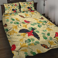 Aloha Hawaii Quilt Bed Set I'iwi on Mamane Pastel Cream LT7 Light Yellow - Polynesian Pride