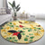 Aloha Hawaii Round Carpet I'iwi on Mamane Pastel Cream