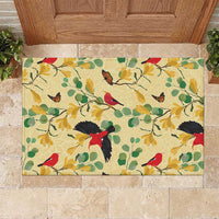 Aloha Hawaii Rubber Doormat I'iwi on Mamane Pastel Cream LT7 Light Yellow - Polynesian Pride