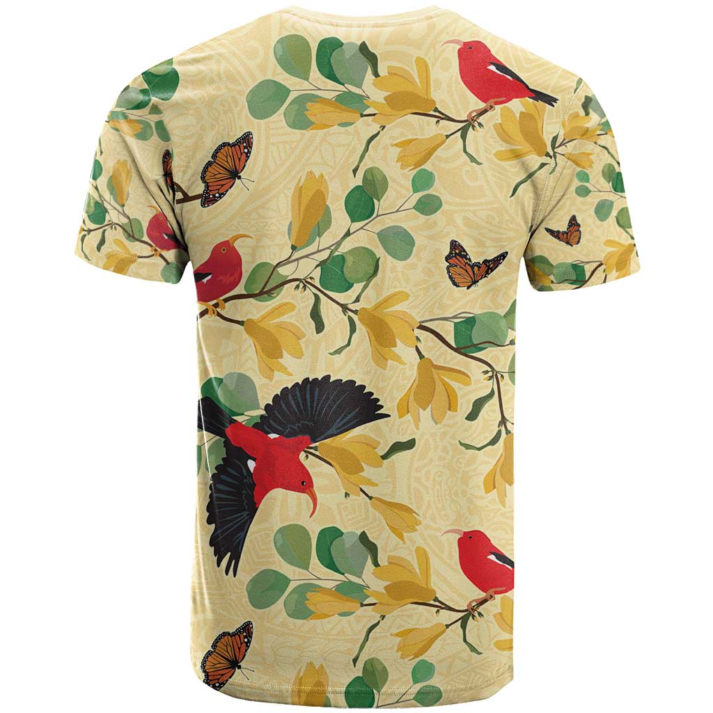 Aloha Hawaii T Shirt I'iwi on Mamane Pastel Cream LT7 - Polynesian Pride