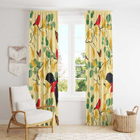 Aloha Hawaii Window Curtain I'iwi on Mamane Pastel Cream LT7 - Polynesian Pride