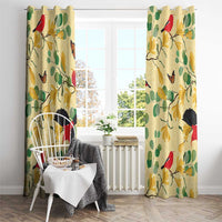 Aloha Hawaii Window Curtain I'iwi on Mamane Pastel Cream LT7 - Polynesian Pride