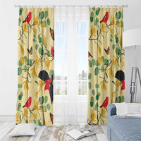 Aloha Hawaii Window Curtain I'iwi on Mamane Pastel Cream LT7 - Polynesian Pride