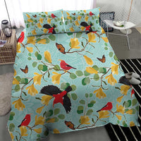 Aloha Hawaii Bedding Set I'iwi on Mamane Pastel Turquoise LT7 - Polynesian Pride