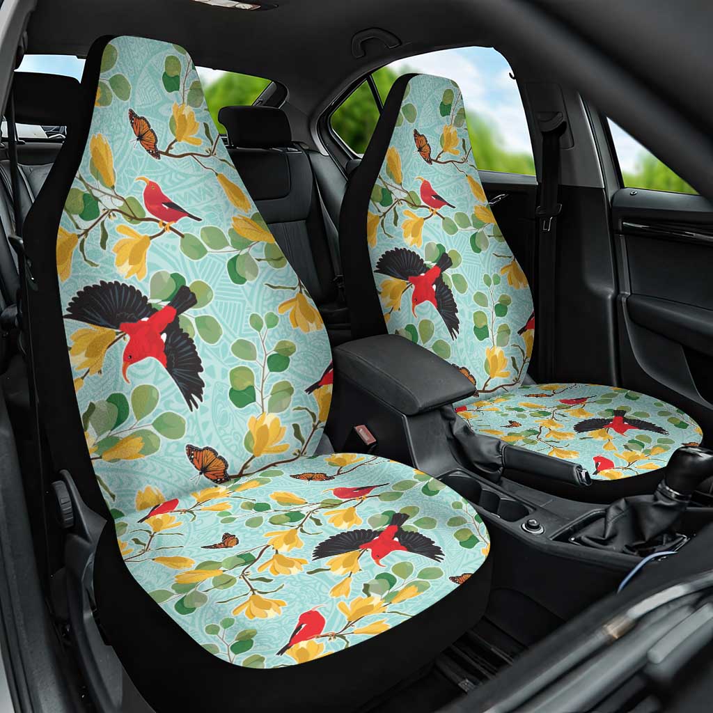 Aloha Hawaii Car Seat Cover I'iwi on Mamane Pastel Turquoise LT7 One Size Turquoise - Polynesian Pride