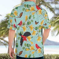 Aloha Hawaii Hawaiian Shirt I'iwi on Mamane Pastel Turquoise LT7 - Polynesian Pride