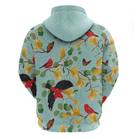 Aloha Hawaii Hoodie I'iwi on Mamane Pastel Turquoise LT7 - Polynesian Pride