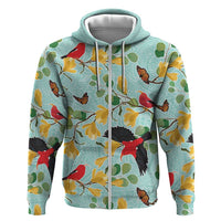 Aloha Hawaii Hoodie I'iwi on Mamane Pastel Turquoise LT7 Zip Hoodie Turquoise - Polynesian Pride