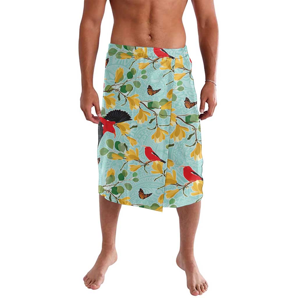 Aloha Hawaii Lavalava I'iwi on Mamane Pastel Turquoise LT7 Turquoise - Polynesian Pride
