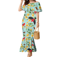 Aloha Hawaii Mermaid Dress I'iwi on Mamane Pastel Turquoise LT7 Women Turquoise - Polynesian Pride