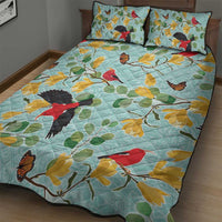 Aloha Hawaii Quilt Bed Set I'iwi on Mamane Pastel Turquoise LT7 - Polynesian Pride