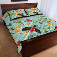 Aloha Hawaii Quilt Bed Set I'iwi on Mamane Pastel Turquoise LT7 - Polynesian Pride