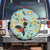 Aloha Hawaii Spare Tire Cover I'iwi on Mamane Pastel Turquoise