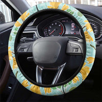 Aloha Hawaii Steering Wheel Cover I'iwi on Mamane Pastel Turquoise LT7 - Polynesian Pride
