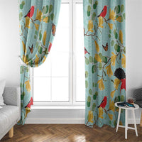 Aloha Hawaii Window Curtain I'iwi on Mamane Pastel Turquoise LT7 - Polynesian Pride