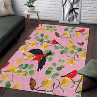 Aloha Hawaii Area Rug I'iwi on Mamane Pastel Pink LT7 Pink - Polynesian Pride