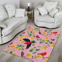 Aloha Hawaii Area Rug I'iwi on Mamane Pastel Pink LT7 - Polynesian Pride