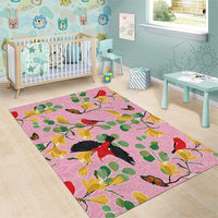 Aloha Hawaii Area Rug I'iwi on Mamane Pastel Pink LT7 - Polynesian Pride