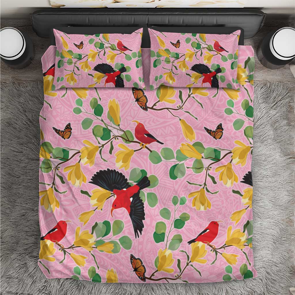 Aloha Hawaii Bedding Set I'iwi on Mamane Pastel Pink LT7 Pink - Polynesian Pride