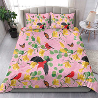 Aloha Hawaii Bedding Set I'iwi on Mamane Pastel Pink LT7 - Polynesian Pride