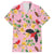 Aloha Hawaii Family Matching Off The Shoulder Long Sleeve Dress and Hawaiian Shirt I'iwi on Mamane Pastel Pink