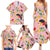 Aloha Hawaii Family Matching Summer Maxi Dress and Hawaiian Shirt I'iwi on Mamane Pastel Pink