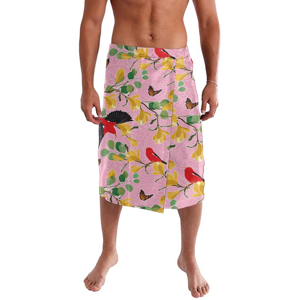 Aloha Hawaii Lavalava I'iwi on Mamane Pastel Pink LT7 Pink - Polynesian Pride