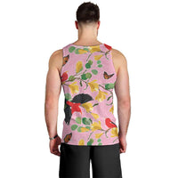 Aloha Hawaii Men Tank Top I'iwi on Mamane Pastel Pink LT7 - Polynesian Pride
